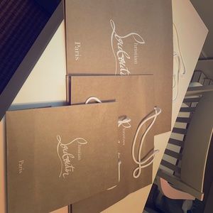 Authentic Christian Louboutin Shopping Bags